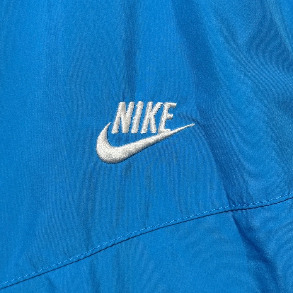 Nike Jacket Mens Medium Full Zip Track Blue White Stripe Sportswear Futura Logo - Picture 2 of 13